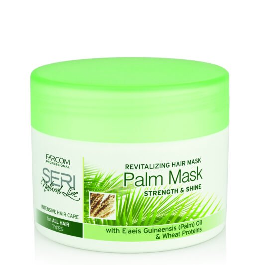 Kaukė plaukams su palmių aliejumi SERI Natural Line Revitalizing Hair Palm Mask 300 ml-0