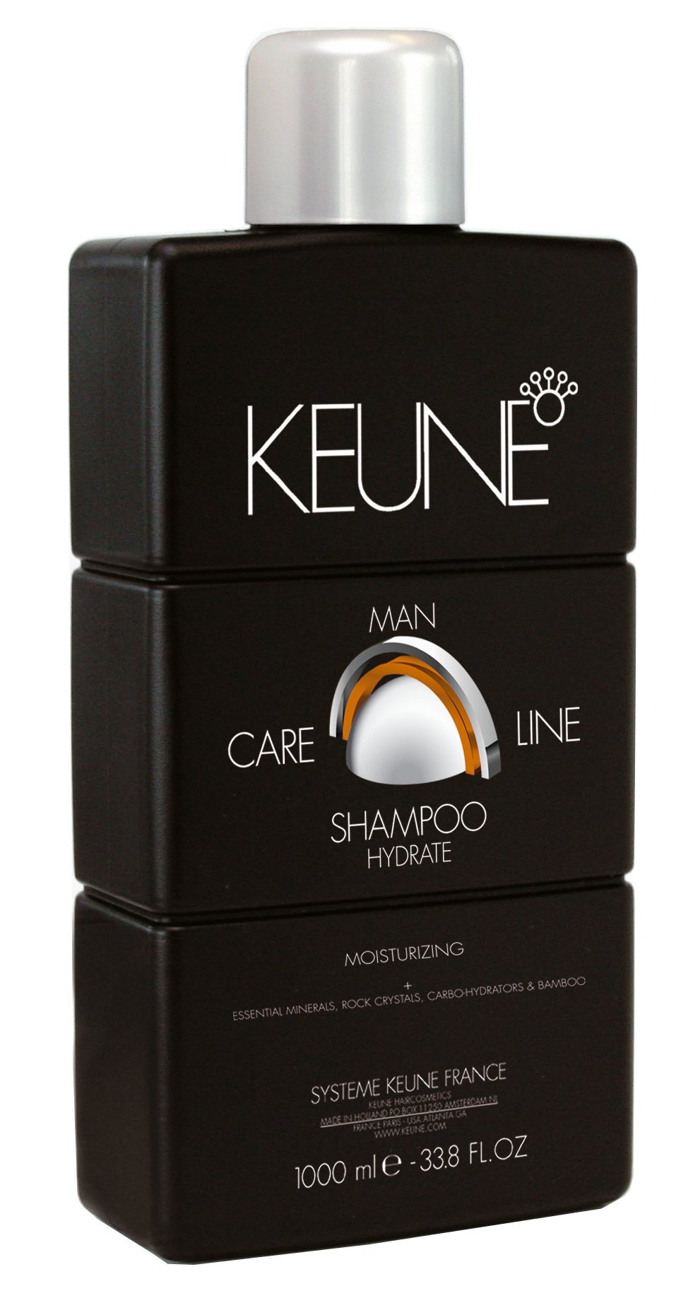 Drėkinantis plaukų šampūnas Keune CL MAN Hydrate Shampoo (plaukams ir kūnui) 1000 ml-0