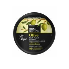 maitinanti plaukų kaukė su alyvuogių aliejumi farcom mea natura olive hair mask intensive nourishment&shine 250 ml
