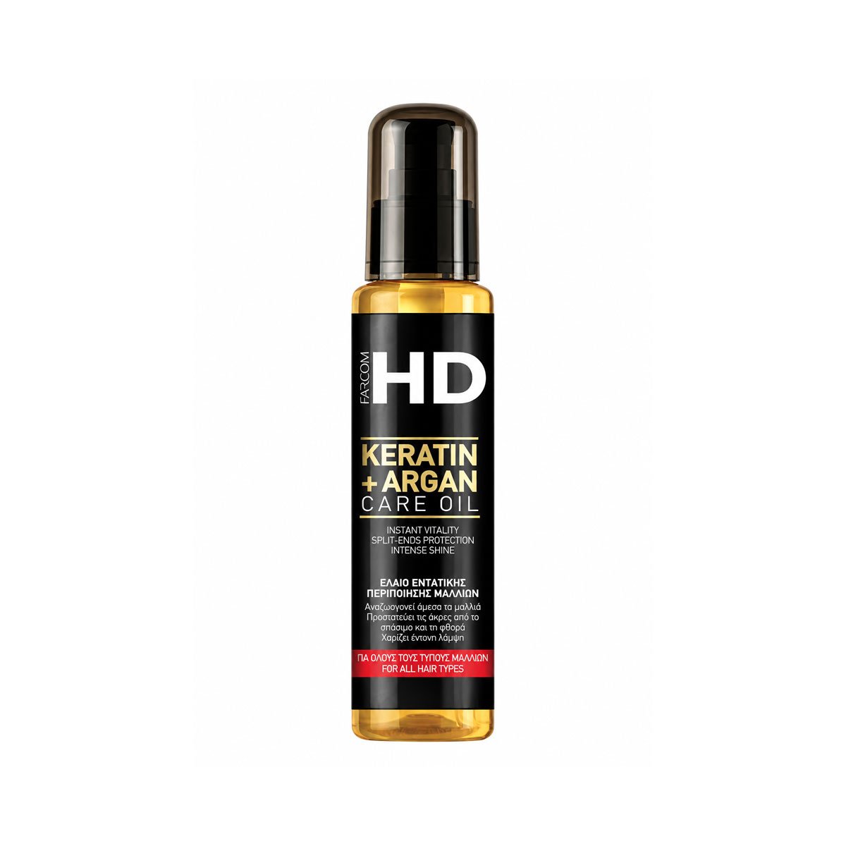 plaukų aliejus su keratinu ir arganu farcom hd keratin+ argan care oil 100ml
