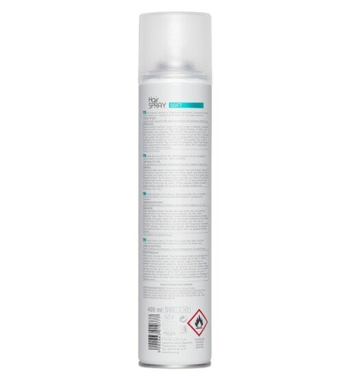 Lengvos fiksacijos plaukų lakas Farcom Professional SERI Hair Spray UV Filter Soft 400 ml - Image 2