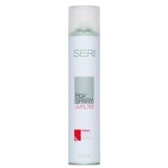Lakas plaukams su UV filtru, ekstra stiprios fiksacijos Farcom Professional SERI Hair Spray Finish 400 ml