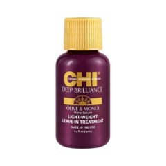 nenuplaunamas plaukų serumas chi deep brilliance olive&monoi leave in treatment 15ml