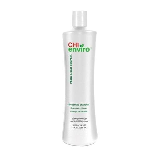 Glotninamasis plaukų šampūnas su šilko ir perlų kompleksu CHI Enviro Smoothing Shampoo 355ml
