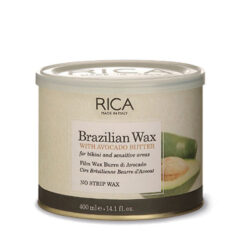 Vaškas su avokado ekstraktu indelyje jautriai odai Rica Brazilian Wax 400ml