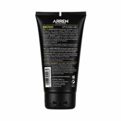 rudo atsplavio, lengvos fiksacijos žėlė vyrams farcom professional arren men's grooming brown styling gel 150ml