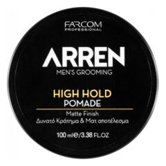 Stiprios fiksacijos pomada Farcom Professional ARREN Men's Grooming High Hold Pomade Matte Finish 100ml