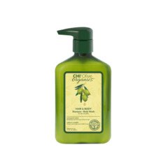 Šampūnas ir kūno prausiklis CHI Olive Organics Hair & Body Shampoo 340ml