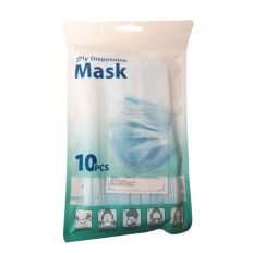 Vienkartinės veido kaukės 3 sluoksnių Eko Higiena 3Ply Disposable Mask 10 vnt.