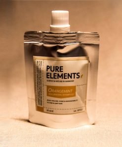 Apimties plaukams suteikiantis apelsinų ir mėtos šampūnas Pure Elements Orangemint Volumising Shampoo 50ml