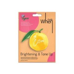 Veganiška šviesinanti ir drėkinanti veido kaukė Simply When Citron Face Mask 23ml