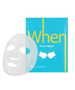 Švytėjimo suteikianti bioceliuliozinė lakštinė kaukė When® Beauty Snow Magic Face Mask 23ml