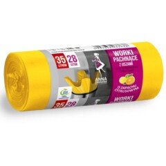 Citrusų kvapo šiukšlių maišai ANNA ZARADNA, 35 l, 28 vnt.