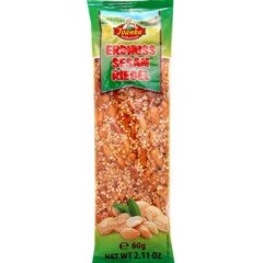 Saldainis su sezamų sėklomis ir žemės riešutais ERDNUSS SESAM RIEGEL, 60 g