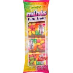 Dražė saldainiai WOOGIE TUTTI FRUTTI, 4 x 16 g