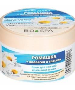 Veido ir kaklo kremas su ramunėlių ekstraktu, kolagenu ir elastinu BELLE JARDIN BIO SPA, 200 ml