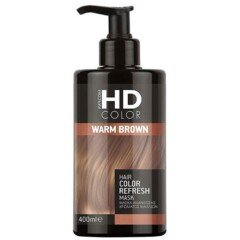 Pigmentuota dažanti plaukų kaukė HD Color Warm Brown Hair Color Refresh Mask 400 ml