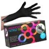 Nitrilinės pirštinės be pudros, plaukų dažymui, juodos Framar Midnight Mitts Nitrile Gloves