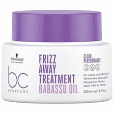 Plaukų kaukė Schwarzkopf Professional Bonacure Clean Frizz Away mask with Babassu Oil 200ml