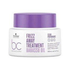 plaukų kaukė schwarzkopf professional bonacure clean frizz away mask with babassu oil 200ml