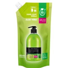 Aromatinio rankų muilo papildymas Arlem Aloe Vera 1000ml