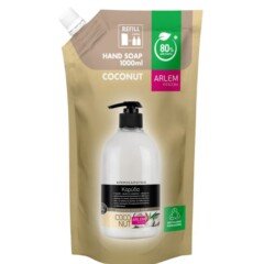 Aromatinio rankų muilo papildymas Arlem su kokosu 1000ml