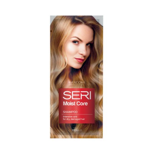 Atstatantis šampūnas pažeistiems, sausiems plaukams SERI Moist Core Shampoo 15ml