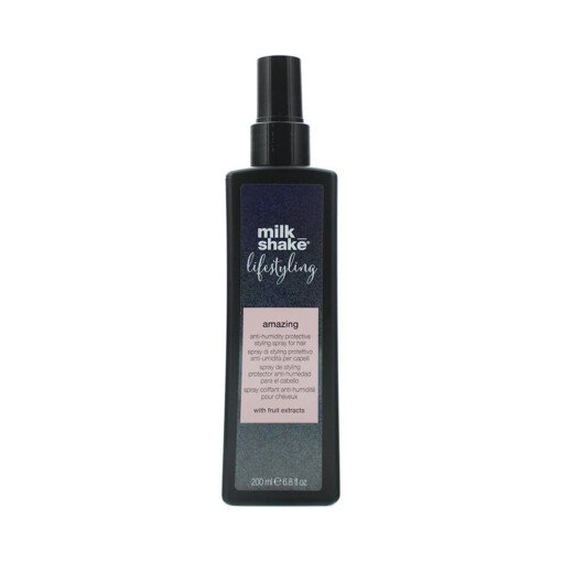 Nuo drėgmės apsaugantis plaukų purškiklis Milk Shake Lifestyling amazing 200 ml