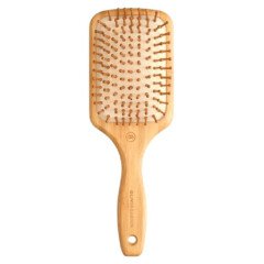 Bambukinis masažinis plaukų šepetys Olivia Garden Bamboo Touch Massage Brush L