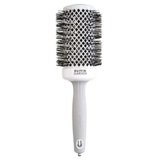 Plaukų šepetys džiovinimui Olivia Garden Expert Blowout Shine White&Grey 55 mm