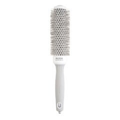 Plaukų šepetys džiovinimui Olivia Garden Expert Blowout Speed Wavy Bristles White&Grey 35 mm