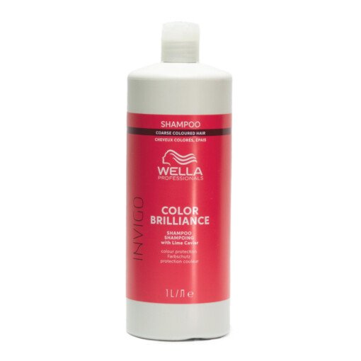 Šampūnas šiurkštiems, dažytiems plaukams Wella Invigo Color Brilliance Coarse Shampoo 1000ml
