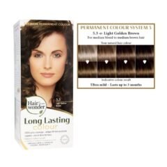 hennaplus ilgalaikiai plaukų dažai su 9 ekologiškais augaliniais ekstraktais, spalva šviesi aukso ruda 5.3