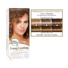 hennaplus ilgalaikiai plaukų dažai su 9 ekologiškais augaliniais ekstraktais, spalva cinamono 7.38