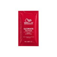 intensyvaus poveikio šampūnas pažeistiems plaukams wella ultimate repair shampoo 15ml