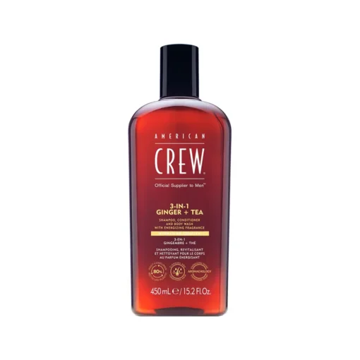 Šampūnas, kondicionierius ir dušo želė American Crew 3in1 Ginger + Tea 450ml