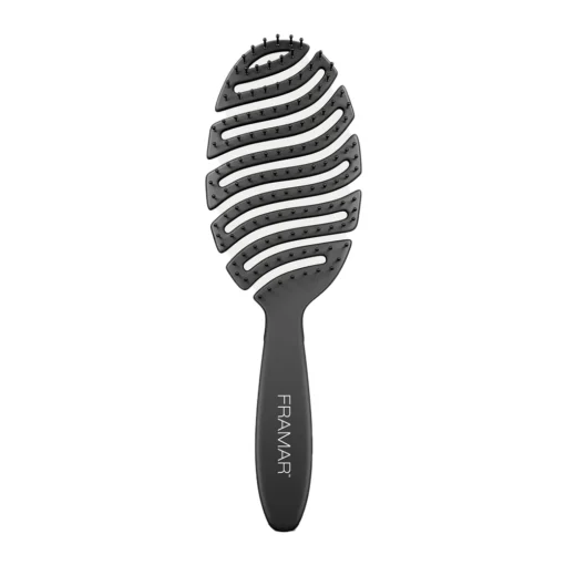 Plaukų šepetys Framar Flex Brush black
