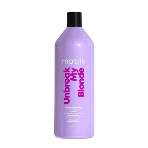 Plaukus stiprinantis šampūnas šviesintiems plaukams Matrix Unbreak My Blonde Citric Acid Strenghtening Shampoo 1000ml