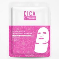 Veido ir kaklo kaukė su kolagenu Mitomo CICA 2X COLLAGEN Face and Neck Mask 35g