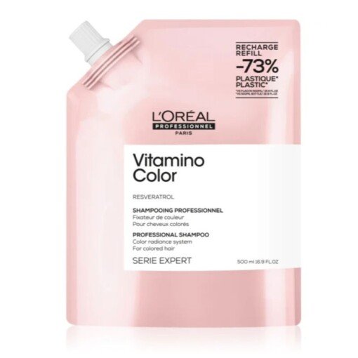 Šampūno papildymas L‘Oreal Professionnel Vitamino Color Shampoo Refill 500ml
