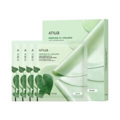 veido kaukė anua heartleaf 70+hyaluron soothing collagen mask 38 g 4 vnt.