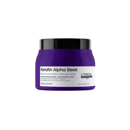 plaukų kaukė l'oreal keratin alpha sleek 500 ml
