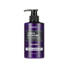 plaukų kaukė kundal honey & macadamia protein premium pink grapefruit 500 ml