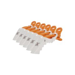 plaukų segtukai gk hair 2684 shark 6vnt balta/oranžinė