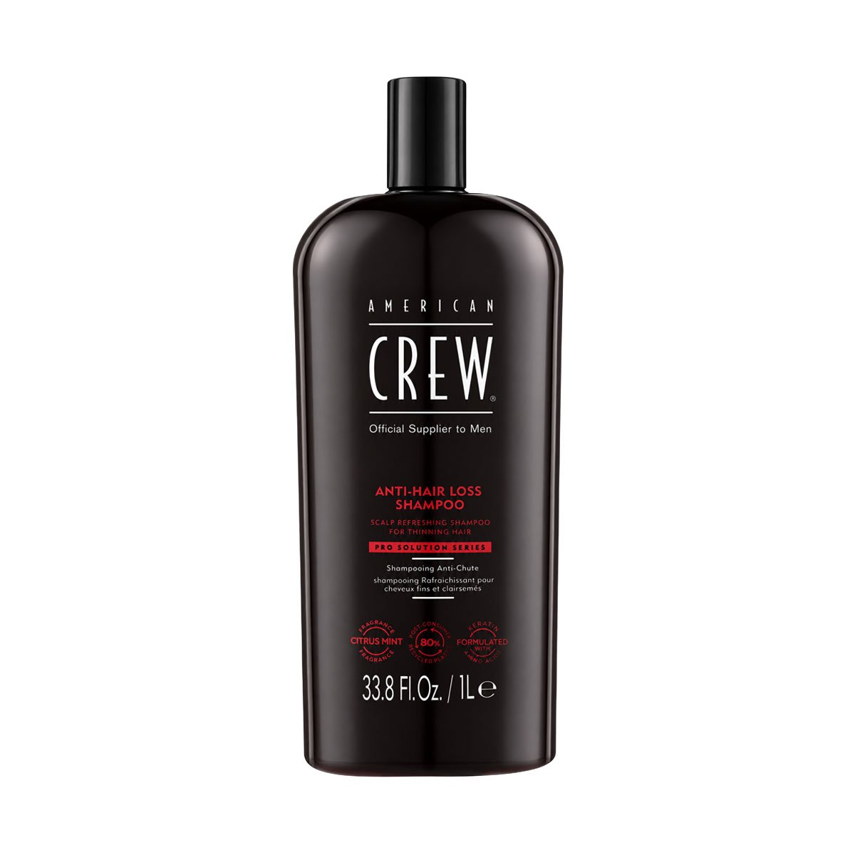 Šampūnas nuo plaukų slinkimo vyrams american crew anti hair loss shampoo, 1000 ml