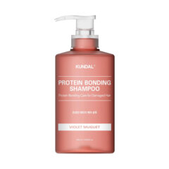 stiprinamasis plaukų šampūnas kundal protein bonding shampoo violet muguet, 500 ml